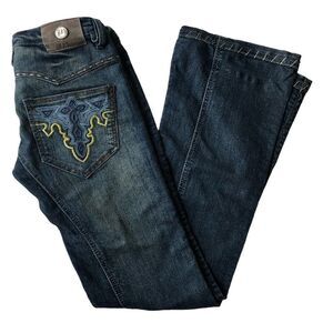 Antik Denim Flare Embroidered Denim Jeans - Women’s 4